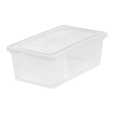 IRIS USA Iris USA 6587224 Stackable Clear Storage Box; Pack of 18 - 4.87 x 14.25 x 8.2 in. 6587224